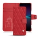 レザーケース Sony Xperia 1 IV - Rouge troupelenc - Couture
