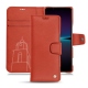 Sony Xperia 1 IV leather case - Arange clouquié