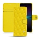 Sony Xperia 1 IV leather case - Jaune fluo - Couture