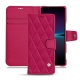 Housse cuir Sony Xperia 1 IV - Rose fluo - Couture