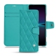 Lederschutzhülle Sony Xperia 1 IV - Bleu fluo - Couture