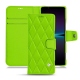 Sony Xperia 1 IV leather case - Vert fluo - Couture