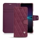 Capa em pele Sony Xperia 1 IV - Prune vintage - Couture