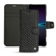レザーケース Sony Xperia 1 IV - Serpent nero 