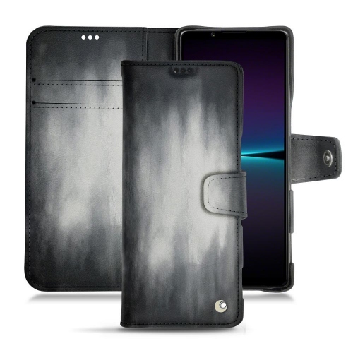 Personalisierbare Lederhülle für Sony Xperia 1 IVGris Patine