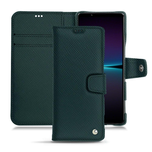 Mala de couro personalizável para Sony Xperia 1 IVVert séduisant ( Pantone #1d3c34 ) 