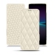 Housse cuir Sony Xperia 1 IV - Blanc - Couture ( Bologna - White ) 