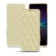 レザーケース Sony Xperia 1 IV - Beige - Couture ( Nappa - Pantone #ceb888 ) 
