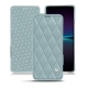 Funda de piel Sony Xperia 1 IV - Bleu ciel - Couture ( Nappa - Pantone #abcae9 ) 