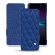 Housse cuir Sony Xperia 1 IV - Bleu océan - Couture ( Nappa - Pantone #003da5 ) 