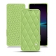 Housse cuir Sony Xperia 1 IV - Vert olive - Couture ( Nappa - Pantone #a7c58e ) 
