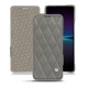 Sony Xperia 1 IV leather case - Acier vintage - Couture