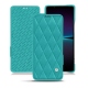 Capa em pele Sony Xperia 1 IV - Bleu fluo - Couture