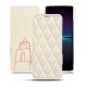 レザーケース Sony Xperia 1 IV - Blanc escumo - Couture