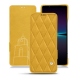 レザーケース Sony Xperia 1 IV - Jaune soulèu - Couture
