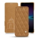 Housse cuir Sony Xperia 1 IV - Castan esparciate - Couture
