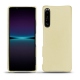 Coque cuir Sony Xperia 1 IV - Beige ( Nappa - Pantone #ceb888 ) 
