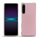 Coque cuir Sony Xperia 1 IV - Rose ( Nappa - Pantone #efbae1 ) 