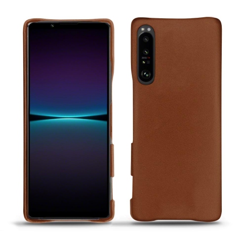 Custodia in pelle premium per Sony Xperia 1 IVMarron ( Nappa - Pantone #8B4720 ) 