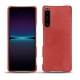 Capa em pele Sony Xperia 1 IV - Cerise vintage ( Pantone #a6302e ) 