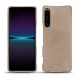 Coque cuir Sony Xperia 1 IV - Taupe vintage ( Pantone #bda790 ) 