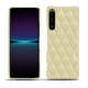 Capa em pele Sony Xperia 1 IV - Beige - Couture ( Nappa - Pantone #ceb888 ) 