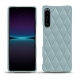 Capa em pele Sony Xperia 1 IV - Bleu ciel - Couture ( Nappa - Pantone #abcae9 ) 