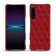 Capa em pele Sony Xperia 1 IV - Rouge - Couture ( Nappa - Pantone #d50032 ) 