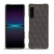 レザーケース Sony Xperia 1 IV - Anthracite - Couture ( Pantone 424C ) 