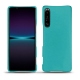 Coque cuir Sony Xperia 1 IV - Bleu fluo