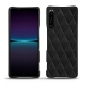 レザーケース Sony Xperia 1 IV - Negre poudro - Couture