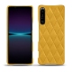 レザーケース Sony Xperia 1 IV - Jaune soulèu - Couture