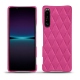 Coque cuir Sony Xperia 1 IV - Rose BB - Couture