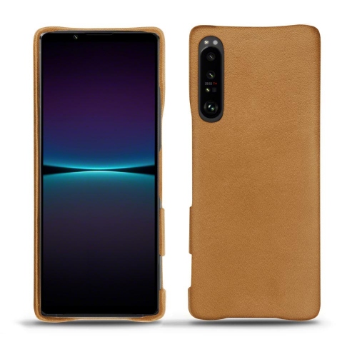 Estojo de couro premium para Sony Xperia 1 IVCastan esparciate ( Pantone #824F2A )