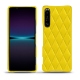 Coque cuir Sony Xperia 1 IV - Jaune fluo - Couture