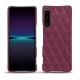 Sony Xperia 1 IV leather cover - Prune vintage - Couture