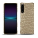 Coque cuir Sony Xperia 1 IV - Autruche desert