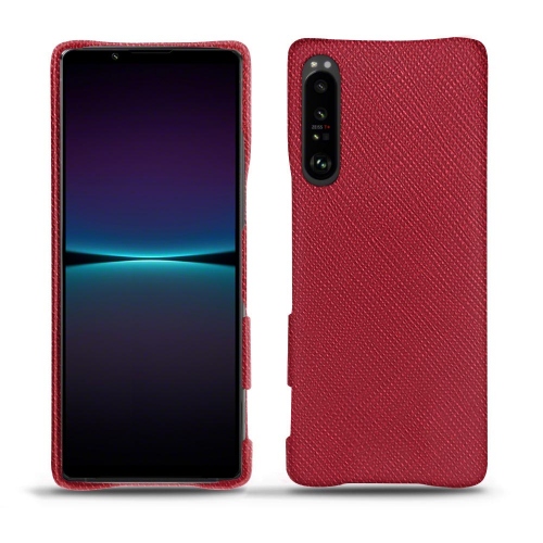 Hochwertige Lederhülle für Sony Xperia 1 IVRouge passion ( Pantone #a6192e ) 