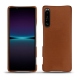Coque cuir Sony Xperia 1 IV - Marron Veggie
