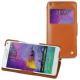 Custodia in pelle Samsung SM-N910 Galaxy Note 4 - Marron ( Nappa - Pantone 1615C ) 