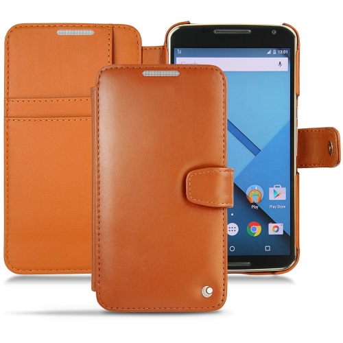 Motorola Nexus 6 : Protections premium : coques, étuis, housses Marron ( Nappa - Pantone #8B4720 ) 