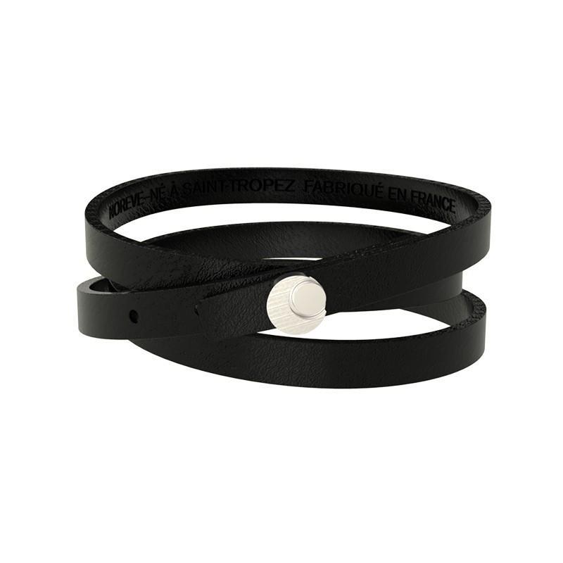 Braccialetto da uomo in pelle