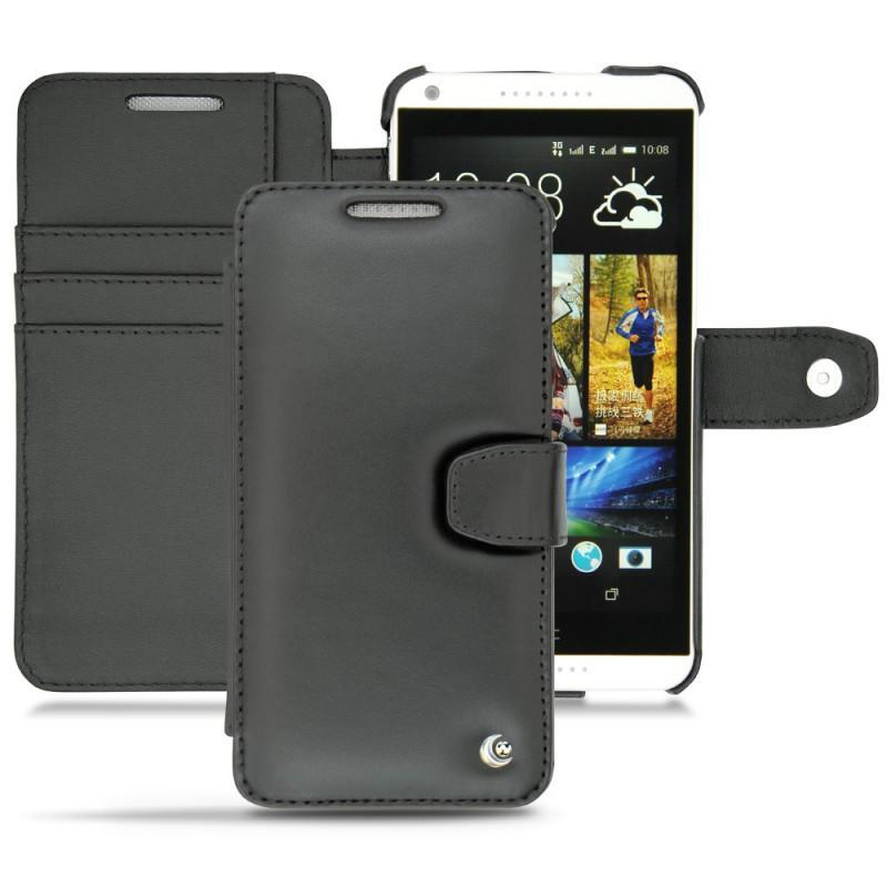 硬质真皮保护套 HTC Desire 816 - Noir ( Nappa - Black ) 