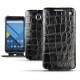 Lederschutzhülle Motorola Nexus 6 - Crocodile nero