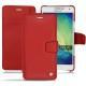 Samsung Galaxy A7 leather case - Rouge ( Nappa - Pantone 199C ) 