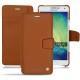 Housse cuir Samsung Galaxy A7 - Marron ( Nappa - Pantone 1615C ) 