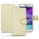 Housse cuir Samsung Galaxy Grand Max - Beige ( Nappa - Pantone 7502C ) 