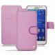 Housse cuir Samsung Galaxy Grand Prime - Lilas ( Nappa - Pantone 2645U ) 