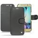 Capa em pele Samsung SM-G920A Galaxy S6 - Noir ( Nappa - Black ) 