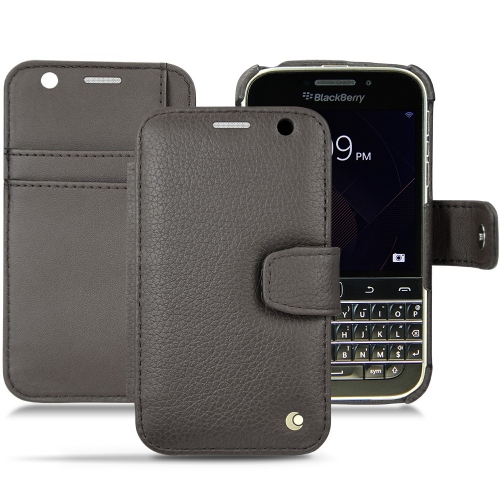 Custodia in pelle Blackberry ClassicAnthracite ( Pantone #41403c ) 